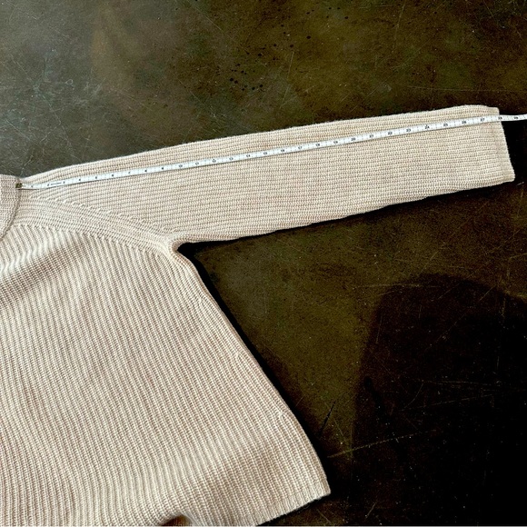 Jenni Kayne Cashmere Fisherman Sweater Oatmeal XXL - Picture 13 of 16